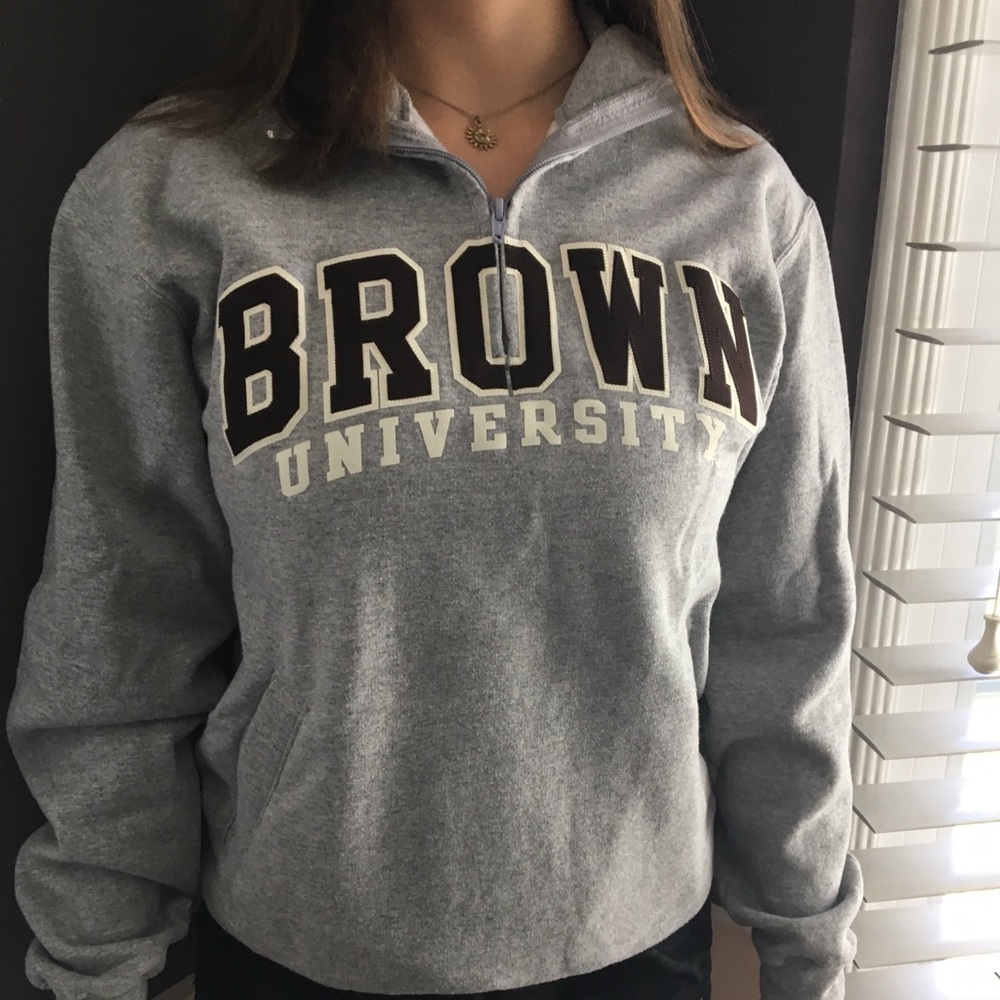Brown University Half Zip Sweatshirt